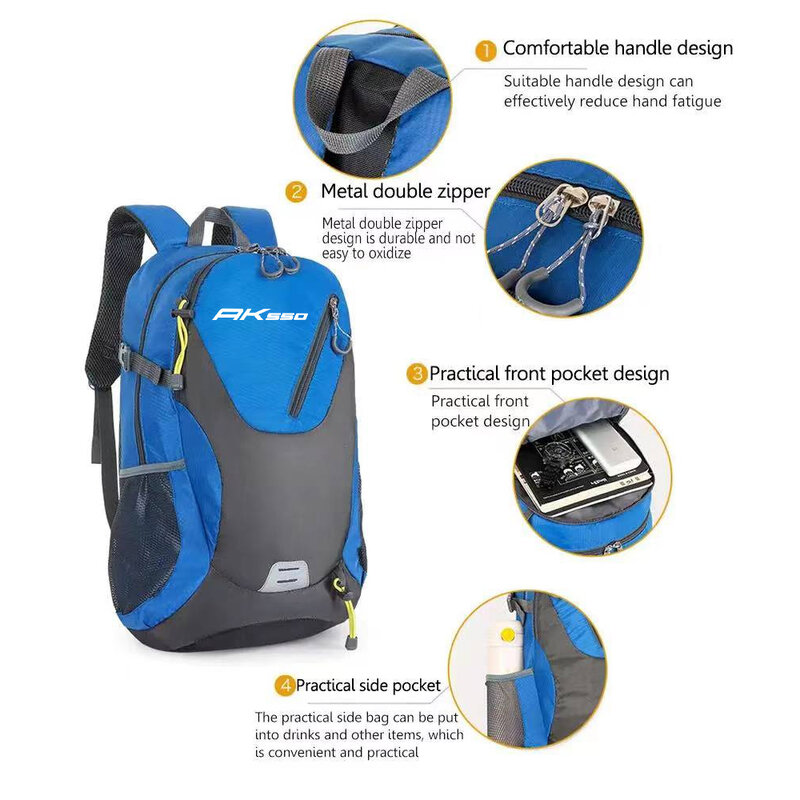 For KYMCO AK 550 AK550 Premium Accessories Rucksack Waterproof Backpack Men's and Women's Large Capacity Travel Backpack