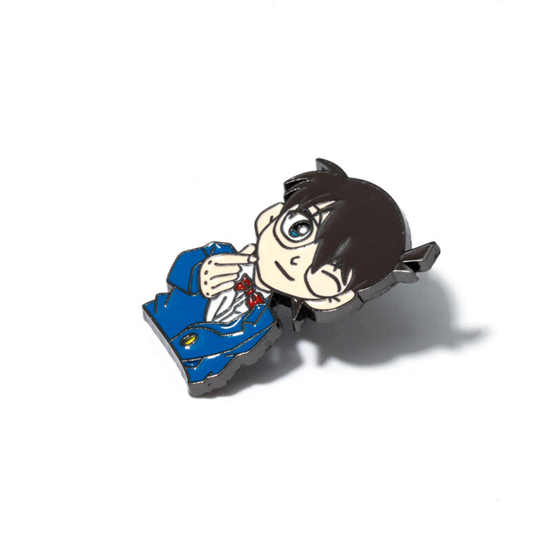 Anime Detective Conan Case Gesloten Kid Kudou Shinichi Cosplay Kostuums Metalen Badge Pin Broche Prop Xmas Cadeau
