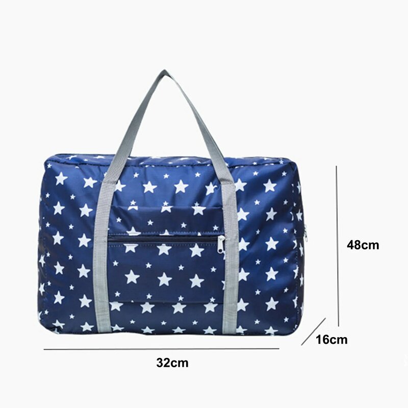 Faltbare Reisetasche große Kapazität Reiß verschluss Handtasche für Reise bedarf Lagerung nin668