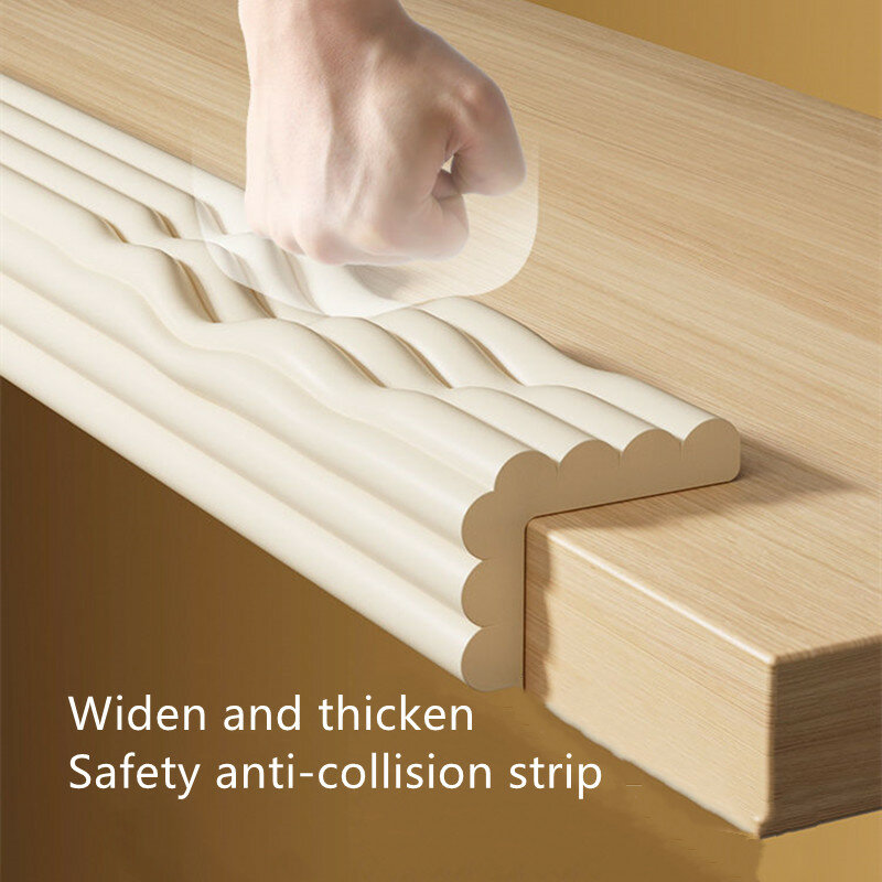 Bande anti-collision en mousse épaissie pour la protection des coins de table, protection des meubles, 2m