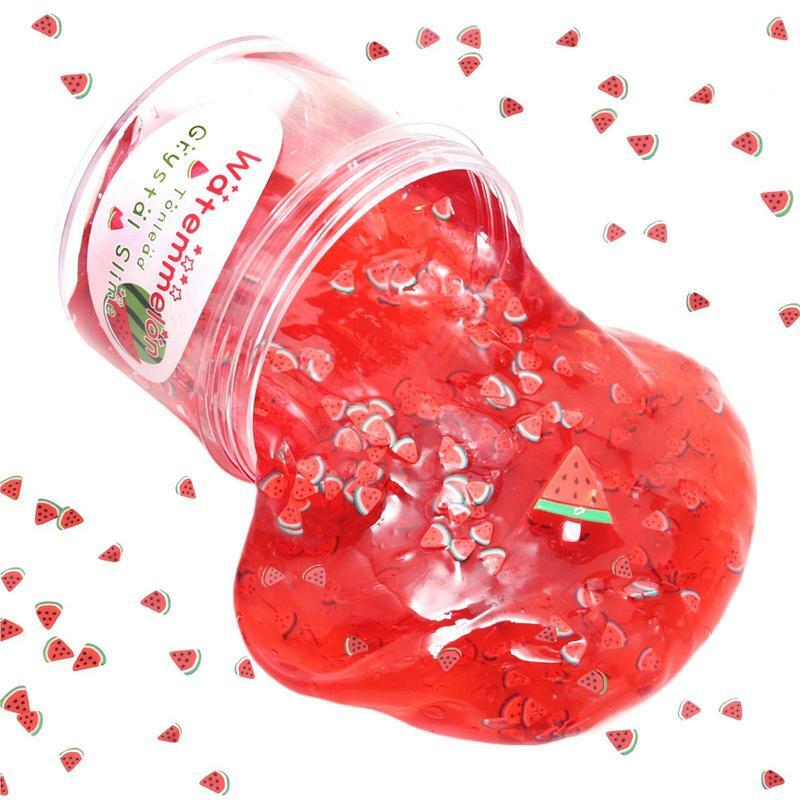 70ml ใสใสสำหรับเด็กมีกลิ่นหอมคริสตัล slimeffilty ยืดหยุ่นนุ่มป้องกันความเครียดของเล่นปาร์ตี้ candys ของขวัญ slimekit