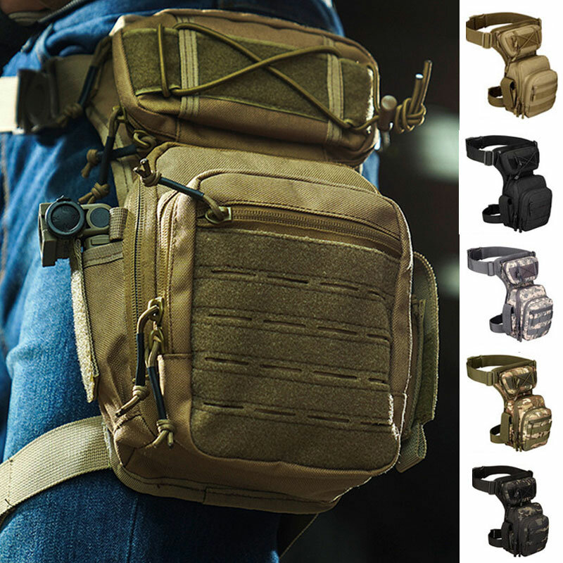 Мужская поясная сумка на бедра, мотоциклетная сумка, военная поясная сумка, универсальная поясная сумка, регулируемая походная Мужская тактическая поясная сумка 2024