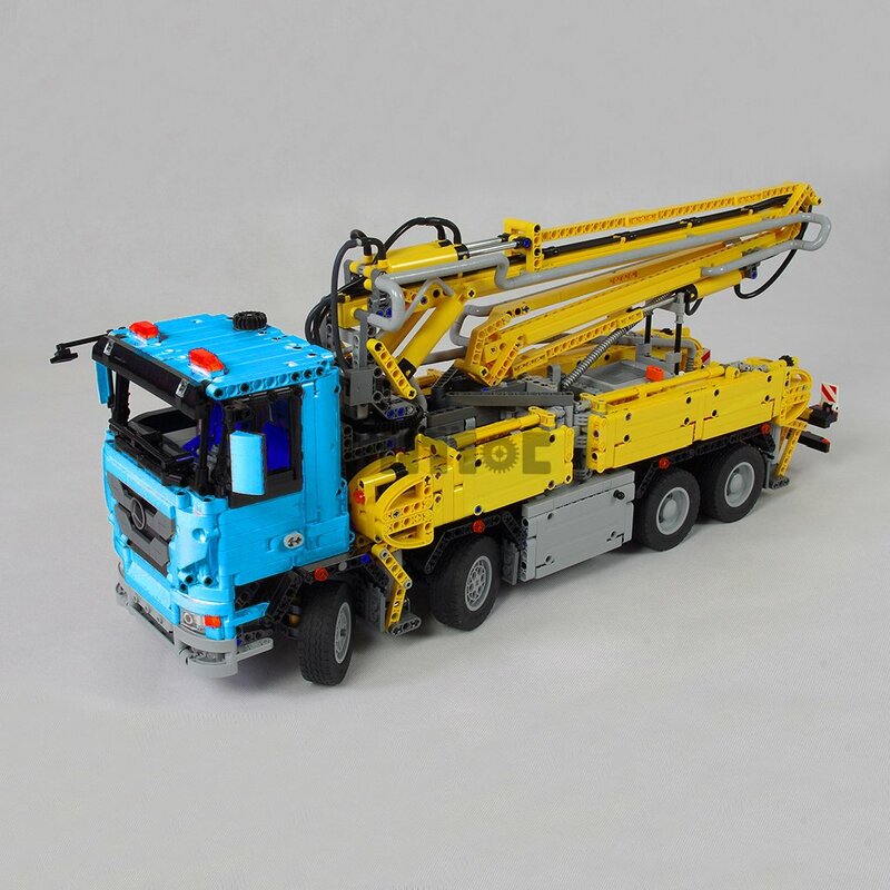 Camión de lechada de hormigón de Moc-29716, bloques de construcción de empalme de dibujo electrónico, 4120 piezas