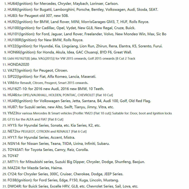 핫 리시 도구 2 인 1, NSN11 NSN14 MAZ24 TOY43AT FO38 MIT8 MIT11 HU64 HU66 HU87 HU100 HU101 HU100R HU162T(8) TOY48 SIP22 HY22