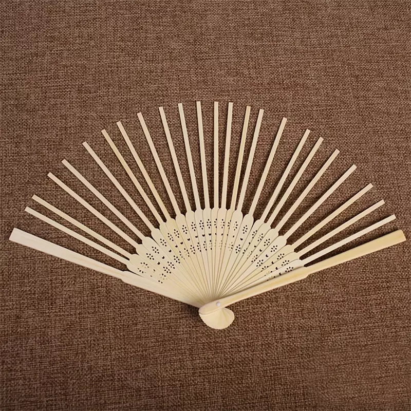 New Chinese Style 21Cm Small Fan Folding Fan Bamboo Fan Skeleton Can Be Made By Diy