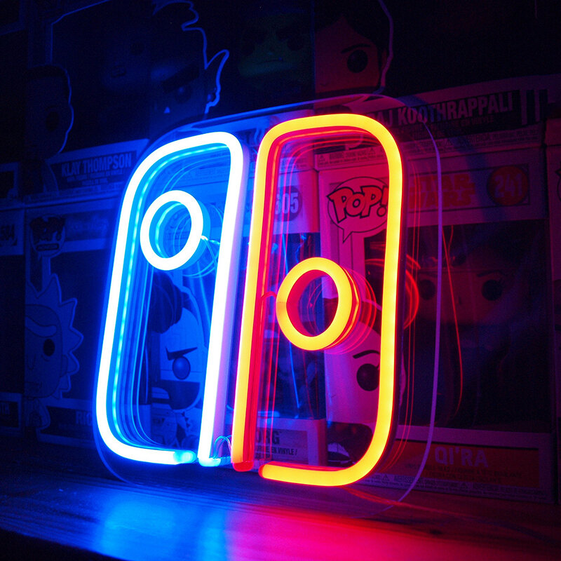 LED Neon Light Game Room Decor Gift Men Cave Wall Neon Sign Bedroom Decor Hanging Night Lamp Home Party Holiday Decor Xmas Gift