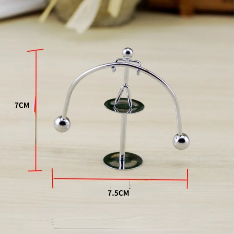 Decoração desktop Early Fun Development Educational Desk Toy Presente Newtons Cradle Aço Balance Ball Física Ciência Pêndulo