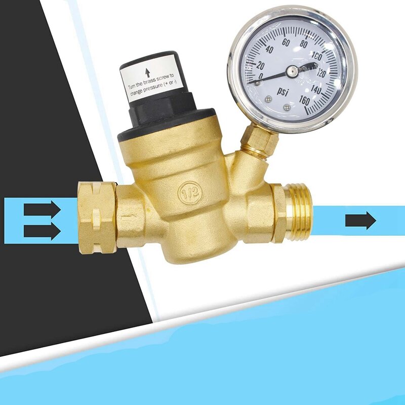 RV Wasserdruck regler Ventil Wasserdruck regler mit Filter dichtung für RV Camper Wohnwagen