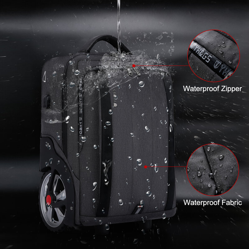 Reisetasche auf Rädern Trolley Rucksack Geschäft großes Gepäck Reisekoffer Tasche wasserdichtes Roll gepäck für Frauen Männer Teenager