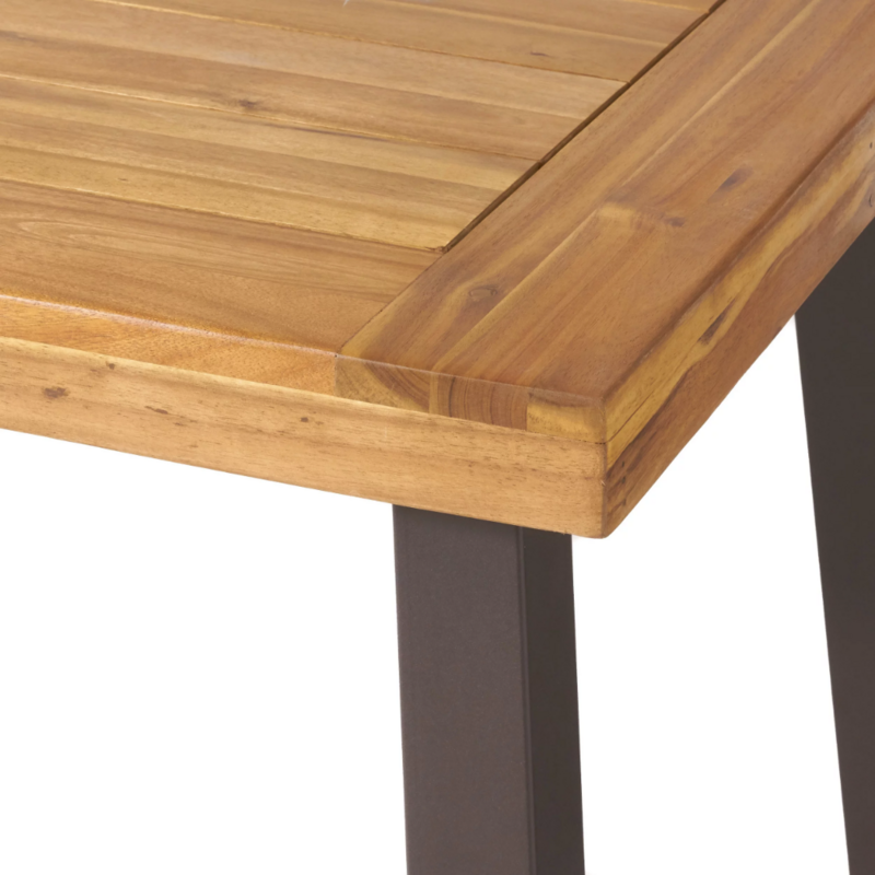 BOUSSAC tavolo da pranzo in legno di Acacia colorato naturale
