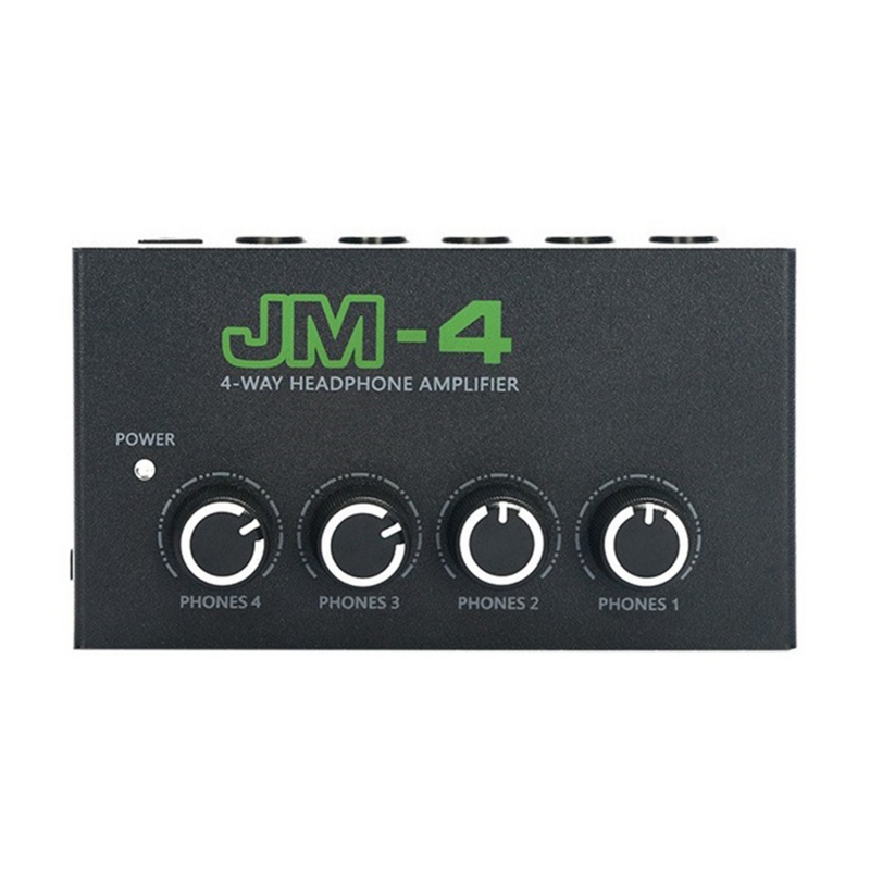 Amplificatore per cuffie a 4 vie amplificatore per cuffie Hifi Stereo reale a 4 canali amplificatore per cuffie USB Audio spina americana