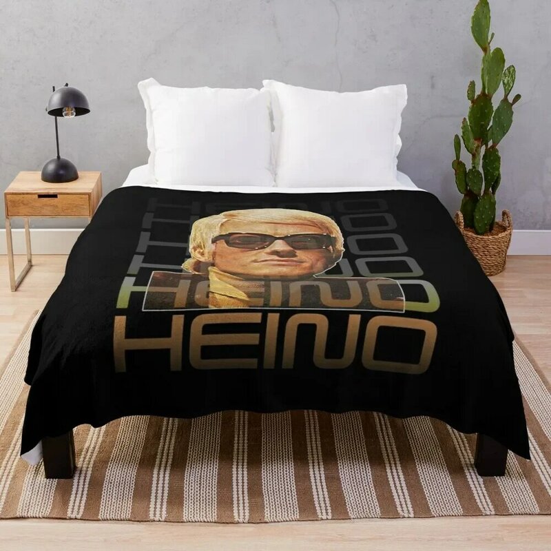 Retro Heino Tribute Art - Volksmusik Icon Gift For Fans, For Men and Women, Father Day, Family Day, Halloween Day, Throw Blanket