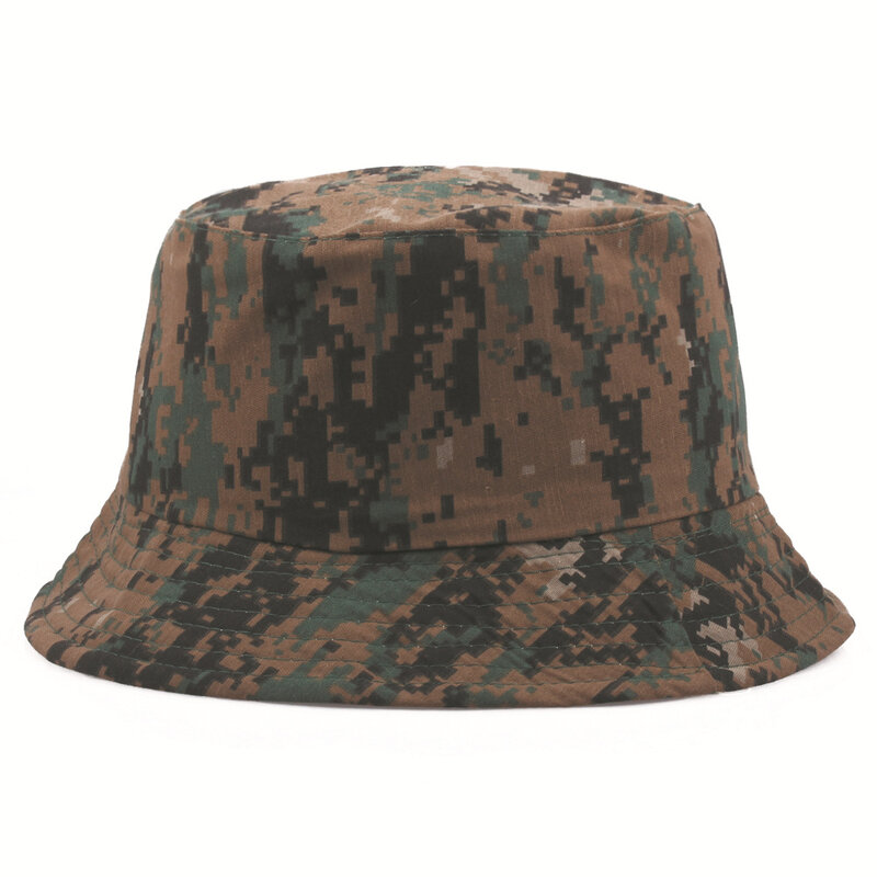남성 및 여성용 위장 버킷 모자, 육군 전술 접이식 통기성 자외선 차단 어부 모자, 여름 스포츠 하이킹 해변 모자