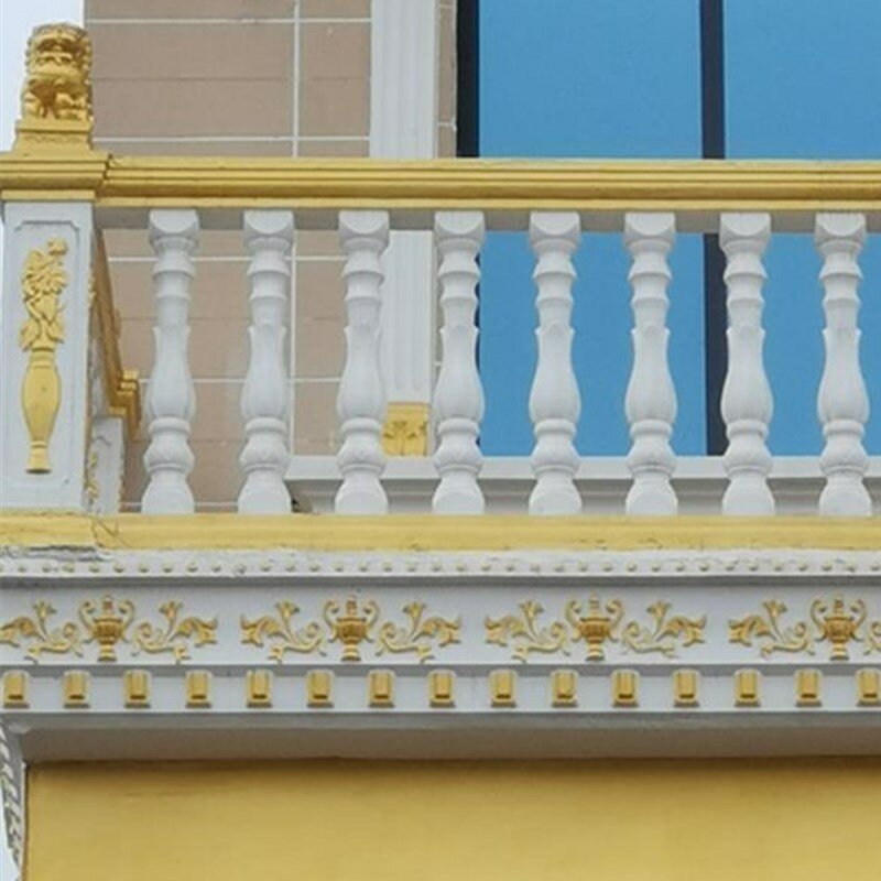 Sommer brise an Ort und Stelle Baluster form, Beton zaun form, Balkon dekorativ Zement Balustraden Säulen set, H 89cm/35,04 in