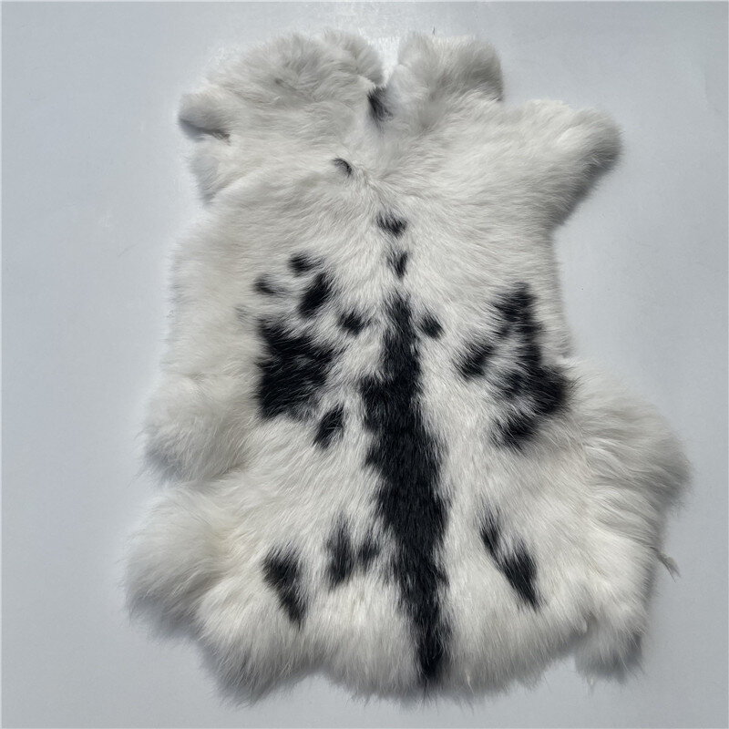 Natur Echtem Kaninchen Fell Material Natürliche Shaped Pelt