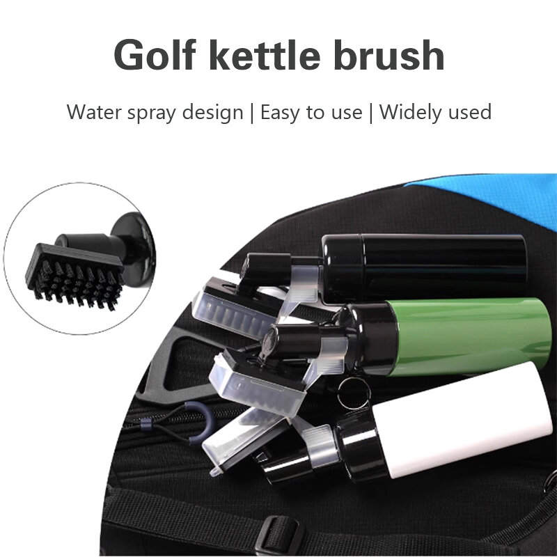 Golf Club Água Spray Escova De Limpeza, Pressione O Tipo, Bola De Descarga De Água Automática, Suprimentos De Limpeza Do Sulco Da Cabeça