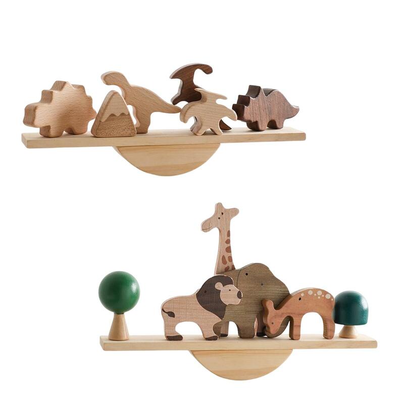 Il partito del giocattolo del blocco dell'equilibrio di legno favorisce i giocattoli educativi prescolare apprendimento precoce superficie liscia giocattoli Montessori abilità motorie fini