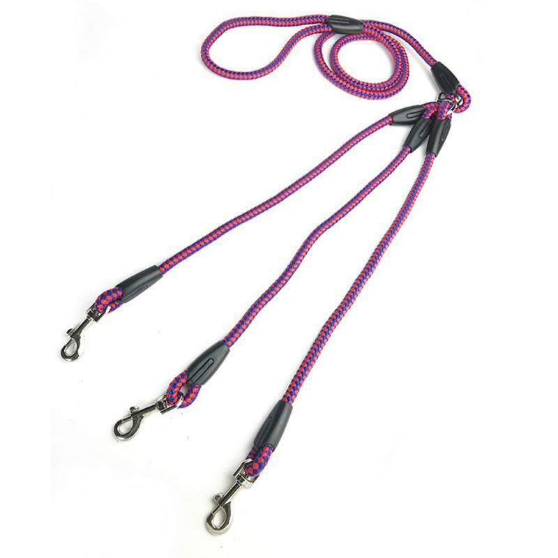 Tali kekang perjalanan hewan peliharaan, kuat dan fleksibel tahan aus dan tahan lama perlengkapan anjing ringan tali berjalan anjing