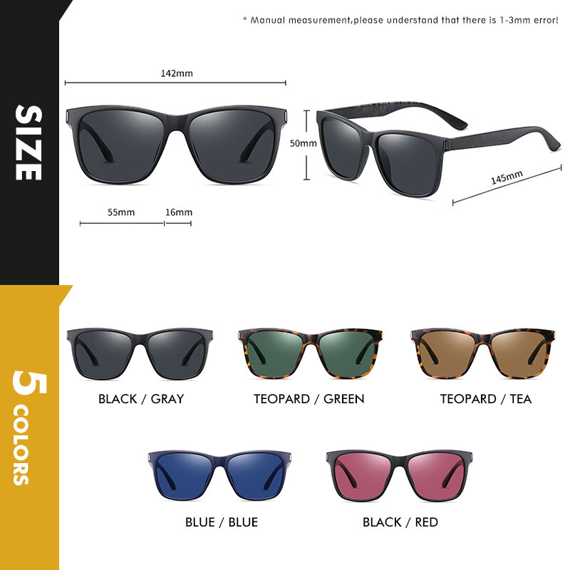 Солнцезащитные очки для мужчин и женщин, роскошные поляризационные, для вождения, винтажные дорожные уличные Квадратные Зеркальные очки