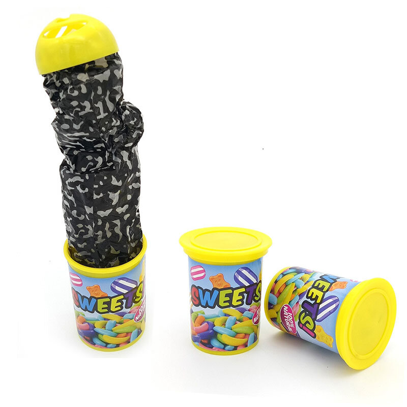 재미있는 감자 칩 점프 가능 봄 뱀 장난감 선물, 4 월 바보날 할로윈 파티 장식, 장난 트릭 재미있는 농담 장난감