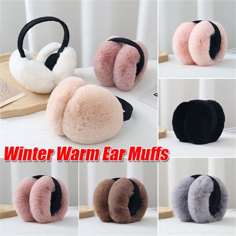 Winter Ear Muffs Warm Earflaps Women Fluffy Cosy Earmuffs Plush Soft Ear Warmer Women Ear Muffs Warm Fluffy Accessories 2023 New