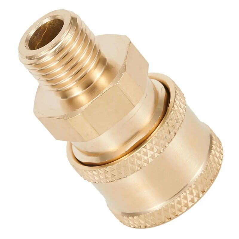 Male Fitting Adapter Quick Connector Garden Yard Copper Male Fitting Pressure Washer Coupling Quickly Disassemble