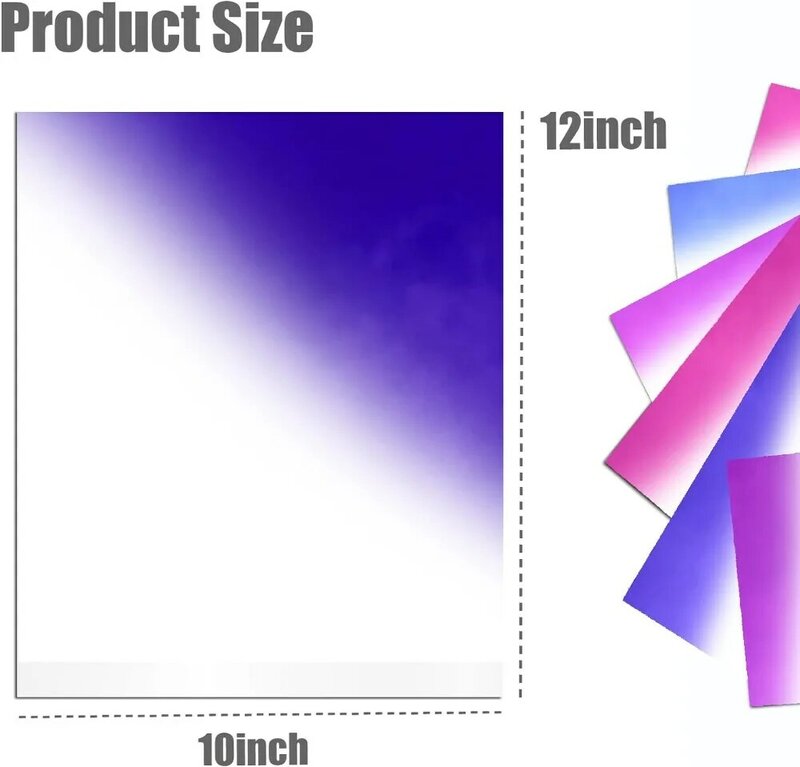 Puff de vinilo que cambia de Color, transferencia de calor, espuma 3D, 6 piezas, 12x10 pulgadas, camisetas DIY (3 colores)