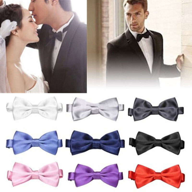 男性と女性のための古典的な蝶ネクタイ、男の子と女の子のための結婚式の弓、単色、赤、黒、白、ペットの手作り、ファッション、子供、33