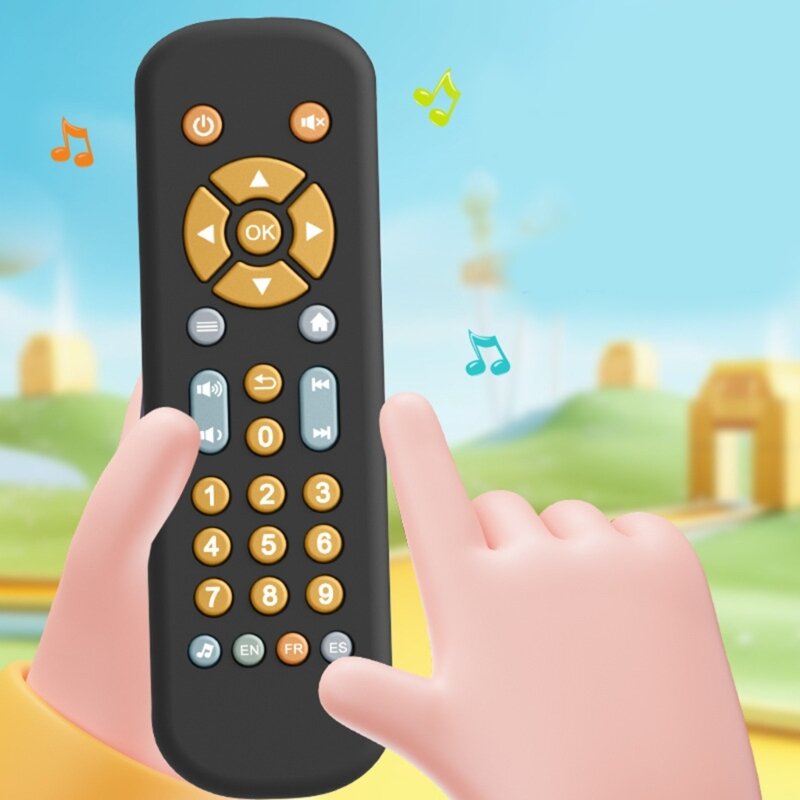 Tonendes TV-Fernbedienungs-Musikspielzeug für Zahnen des Babys, musikalisches Klangspielzeug, Kinderbevorzugungsgeschenk