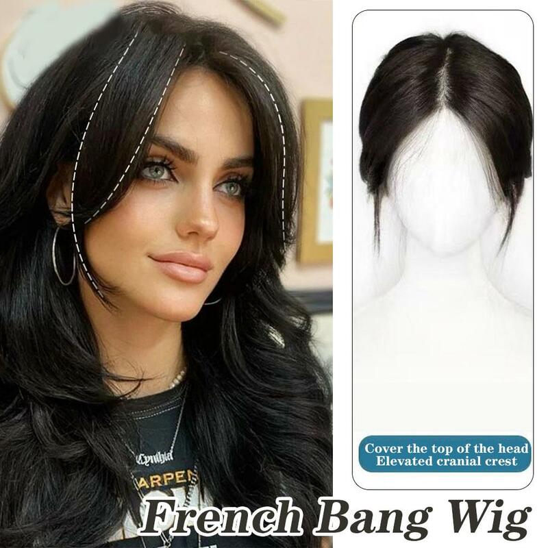 Wig Pieces For Women Simulated Hair On The Top Of The Head Natural And Fluffy Eight Shaped Bangs Light And Thin Hair Pieces