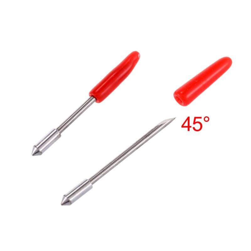 Y1ub diy ferramentas manuais base suporte lâmina graphtec com lâminas corte 45/ 60 graus para cortador vinil plotter