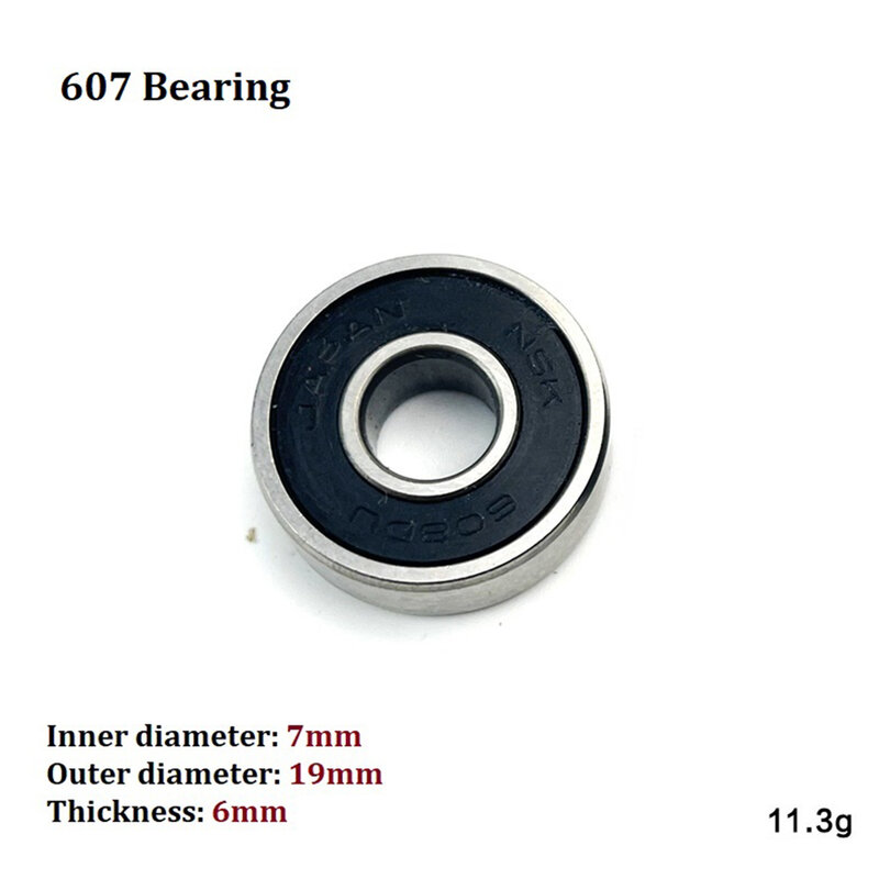 Durable High Quality Practical Quality Is Guaranteed 607 Bearing 607 Inner Diameter: 7mm Outer Diameter: 19mm 1Pc