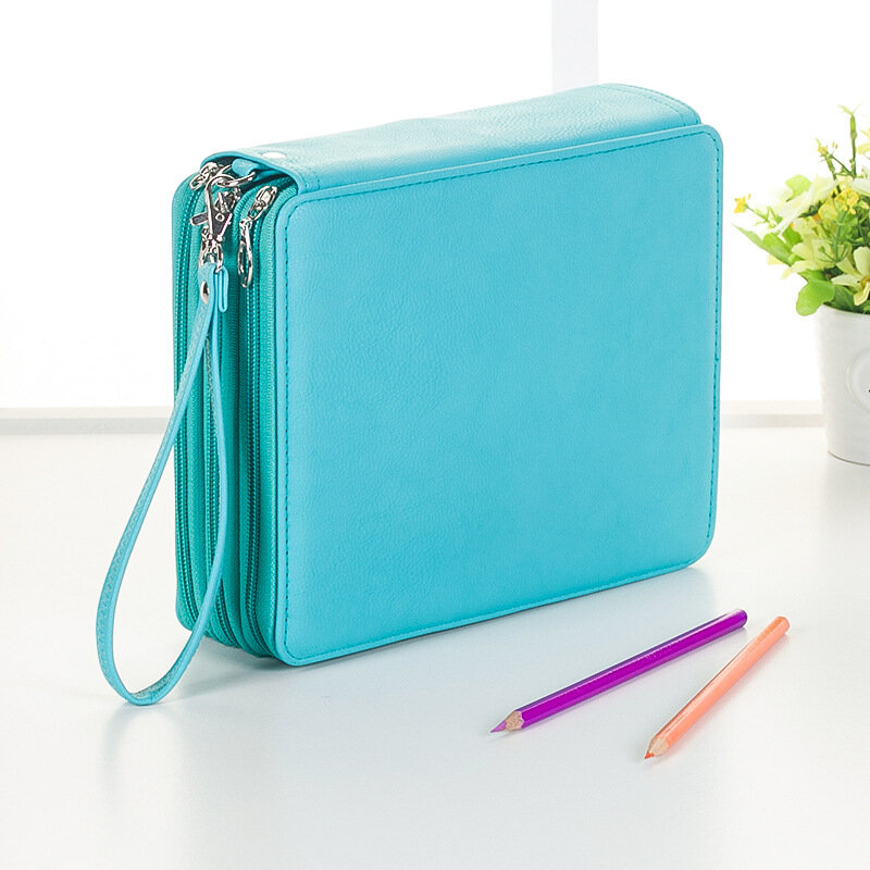 1pcs Multi-Function Pencil Bag 120 Slot Large Capacity Painting Pen Holder Storage Box Zipper Bag Gadget With Fixed Bag