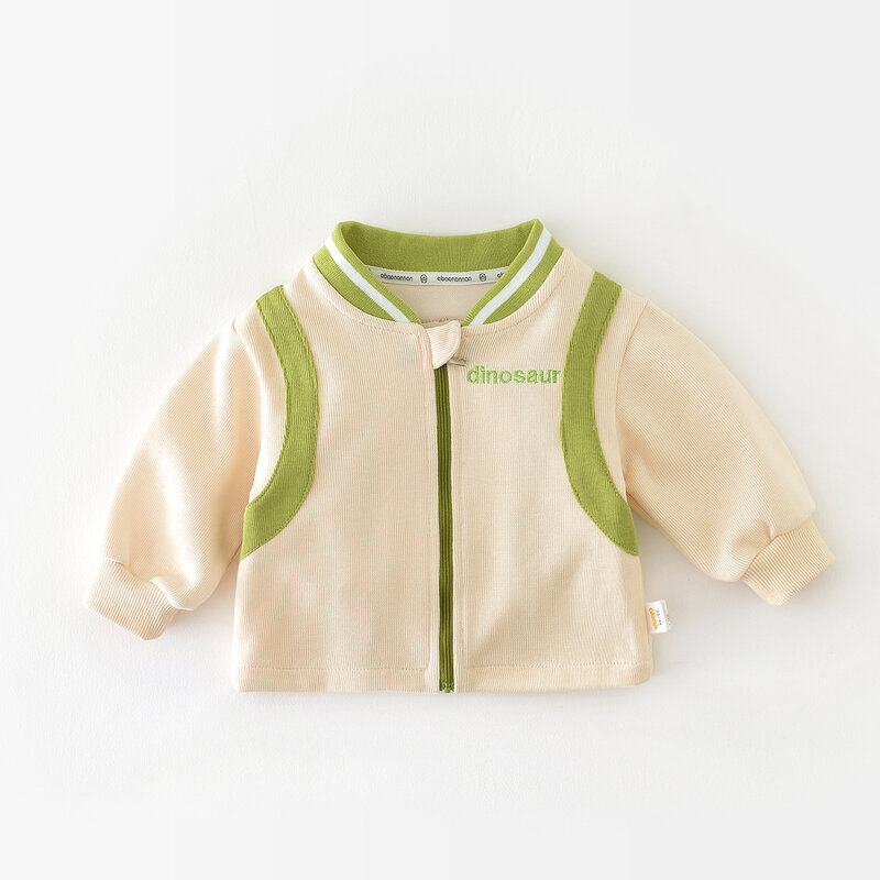 Zestawy ubrań dla noworodków 2023 jesiennych chłopców zapinane na zamek kurtka i spodnie dwuczęściowe stroje małych dziewczynek uroczy kombinezon dla niemowląt