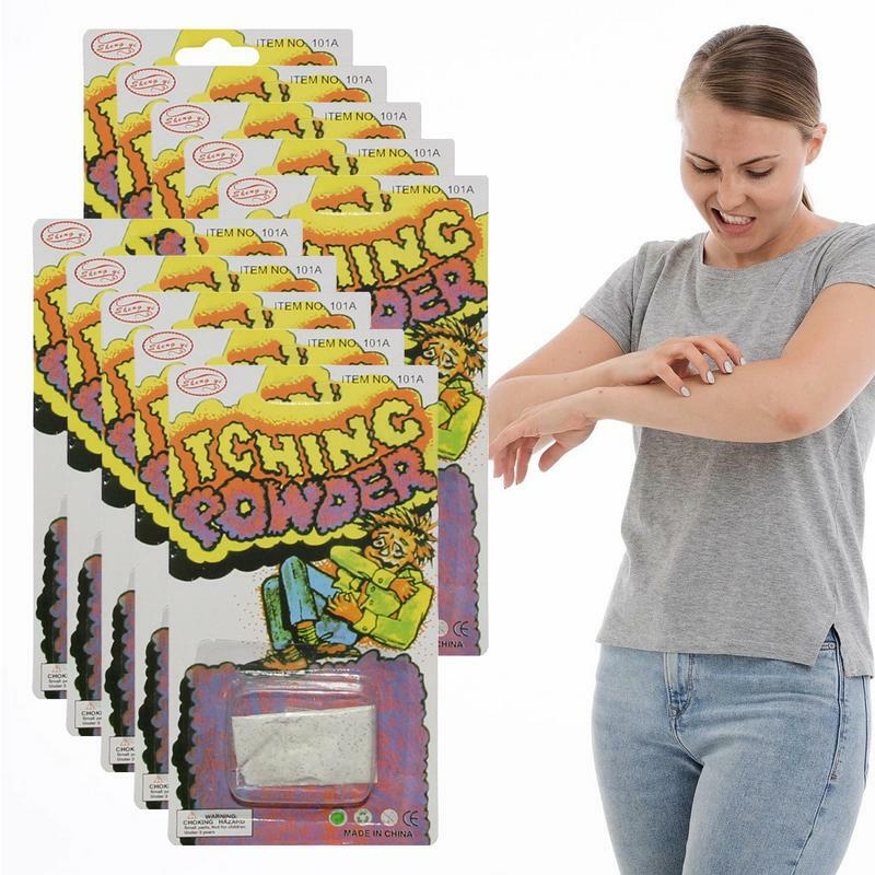 Itching Powder 10pcs/set Prank Itching Powder Props Novelty Funny Gag Prank April Fools Day Joke Halloween Party Accessories