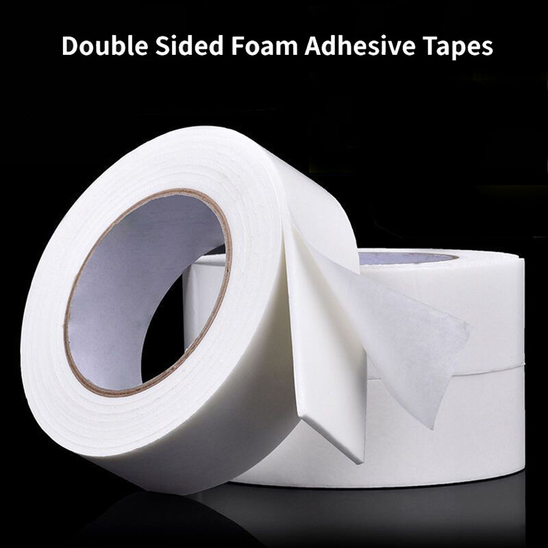 3 Meter Double Sided Foam Tapes White Sponge Adhesive Tape For Mounting Fixing Pad Sticky School Office Daily Pasting Supplies