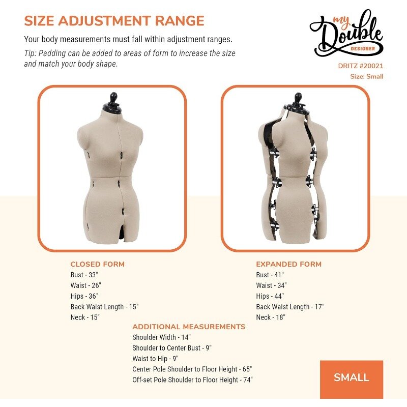 Dress Form Dritz My Double Designer Adjustable Dress Form