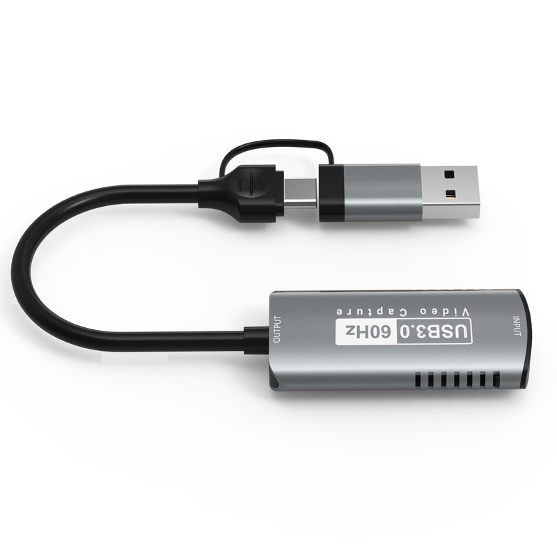 Source HD statique vers USB et Type-C, carte de capture vidéo 2 en 1, ordinateur portable, PC, Xbox, caméra de jeu, diffusion en direct, 1080P, 30Hz, 60Hz, 4K
