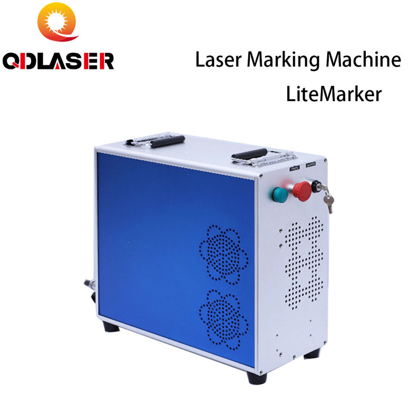 Máquina De Marcação A Laser De Fibra QDLASER, Raycus Max IPG para Marcação De Metal, Aço Inoxidável, 20-50W
