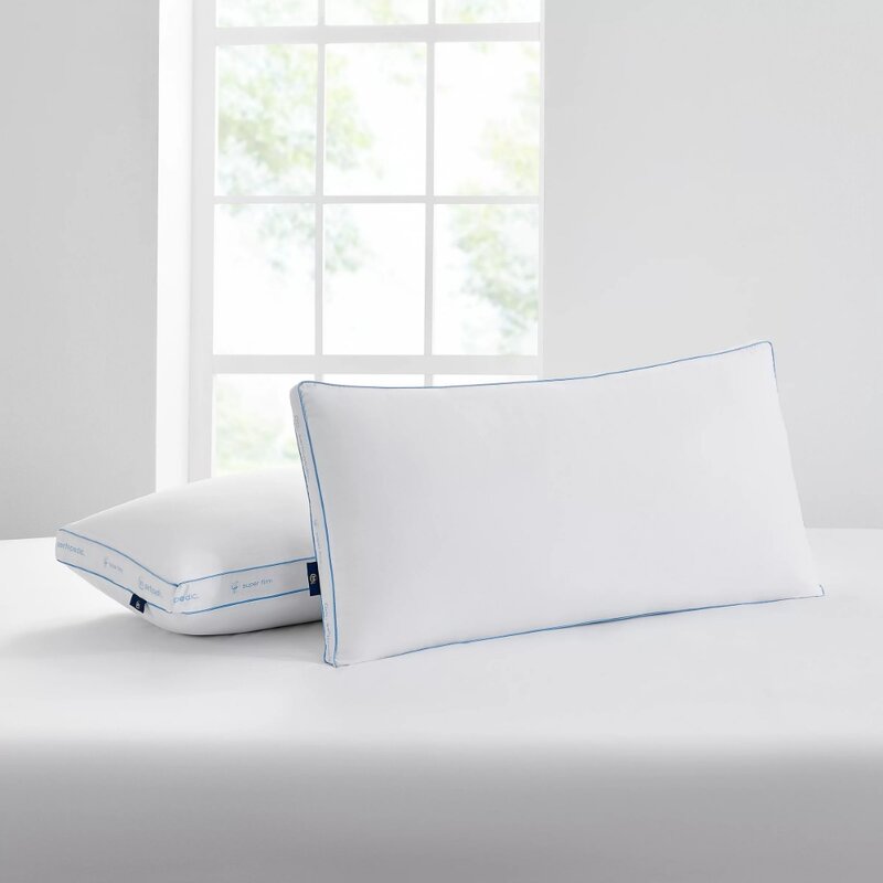 Firm Bed Pillow, King, 2 Pack