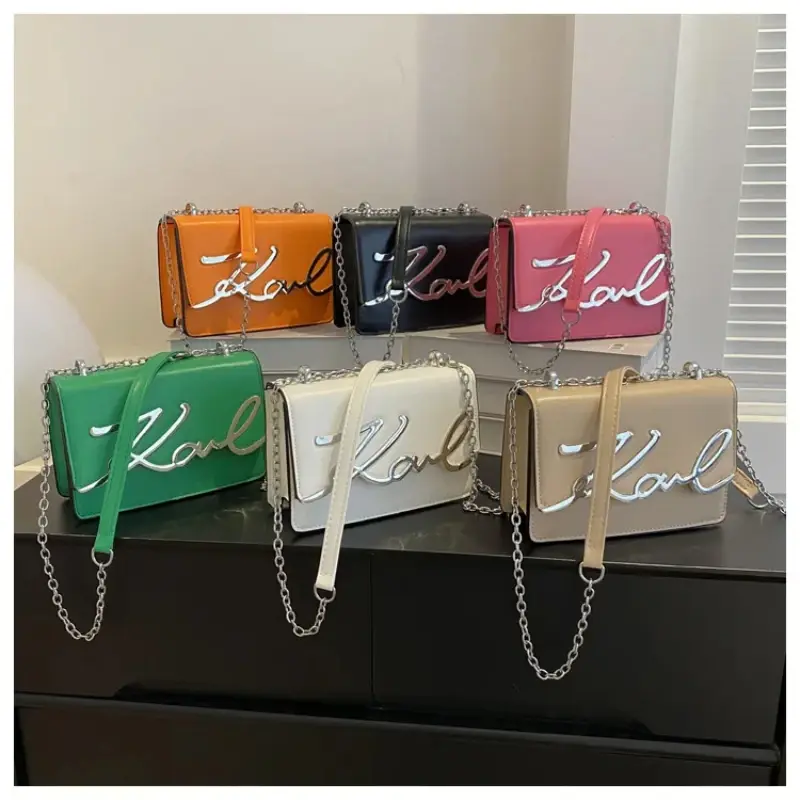 Lässige Umhängetaschen Pu Leder Umhängetaschen für Frauen Retro Kette Geldbörsen und Handtaschen Luxus Designer Taschen tragbare Klappen tasche