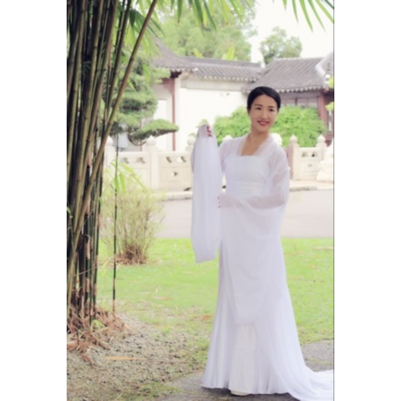 Wide Sleeved Flowing Immortal Skirt White Hanfu Traditional Chinese Ethnic Clothing Film and Television Consort Hanfu