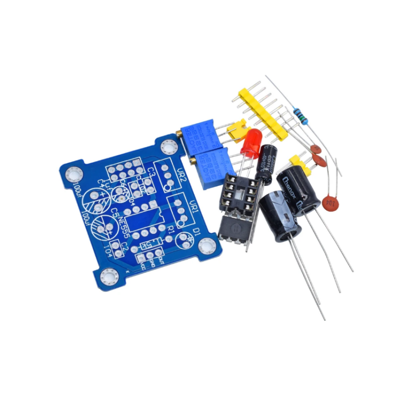 NE555 Pulse Generator Pulse Starter, Duty Cycle and Frequency Adjustable Module DIY Kit Square Wave Signal Oscillator