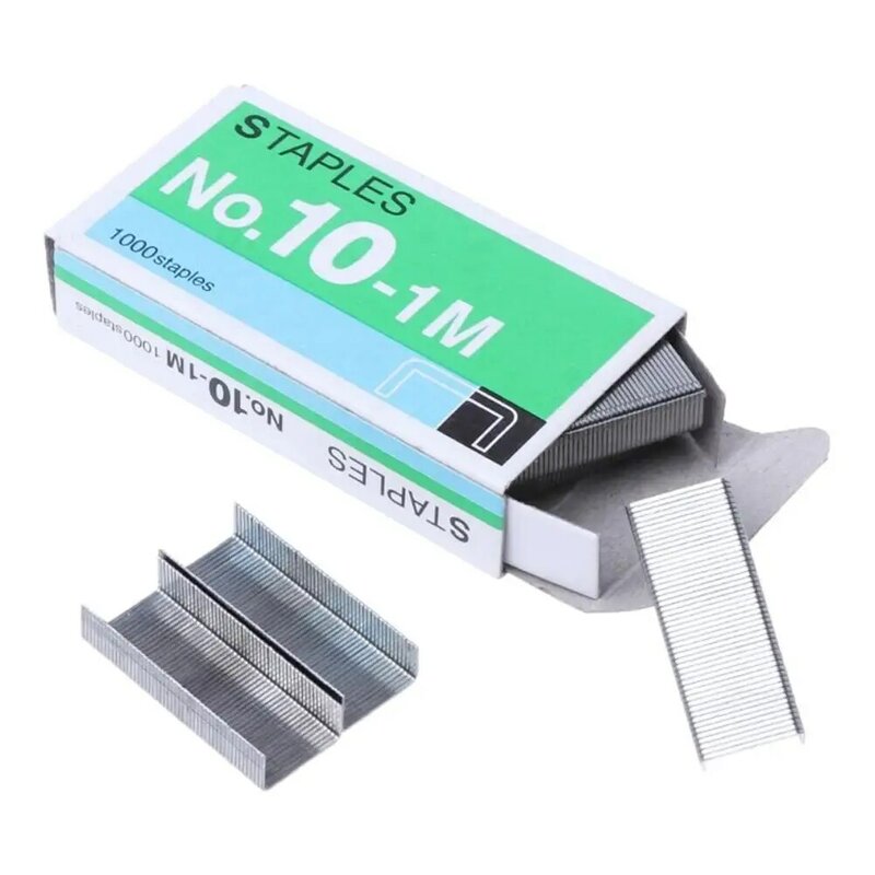 1000pcs/box Staples For Desktop Stapler Accessories No. 10 Small Staples Stationery Tapetool Metal Office Staples Normal Tools