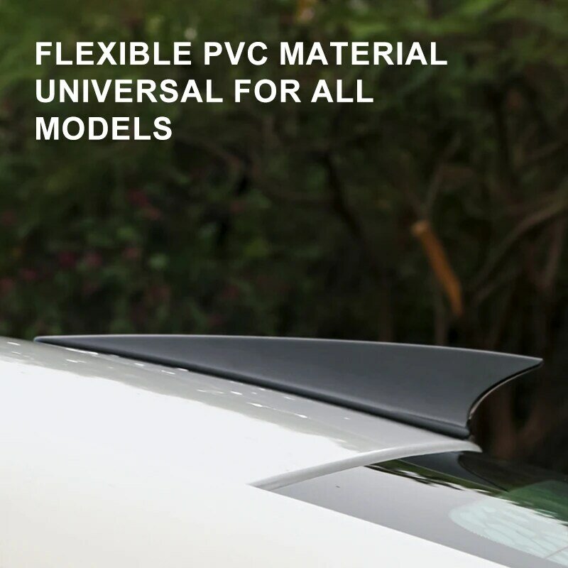 28cm Universal PVC Car Roof Top Mount Streamlined Shark Fins Decoration Antenna Toppers Auto Exterior Styling Replacement Parts