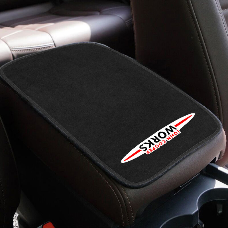 Car Armrest Box Cushion, Plush Material, Acessórios Interior para MINI Coopers JCW R56 F55 R53 Clubman E46 E90 E60 R6