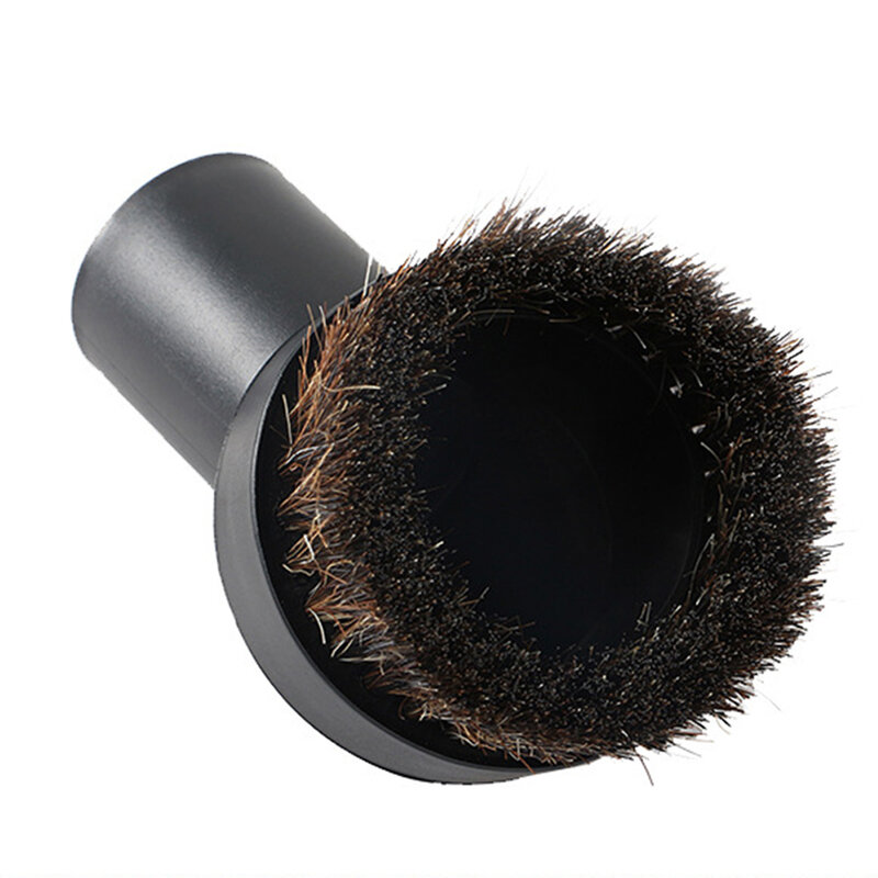 1pc Long Horse Hair Round Brush For Vacuum Cleaner With Adapter 32mm To 35mm Household Cleaning Tools And Accessories
