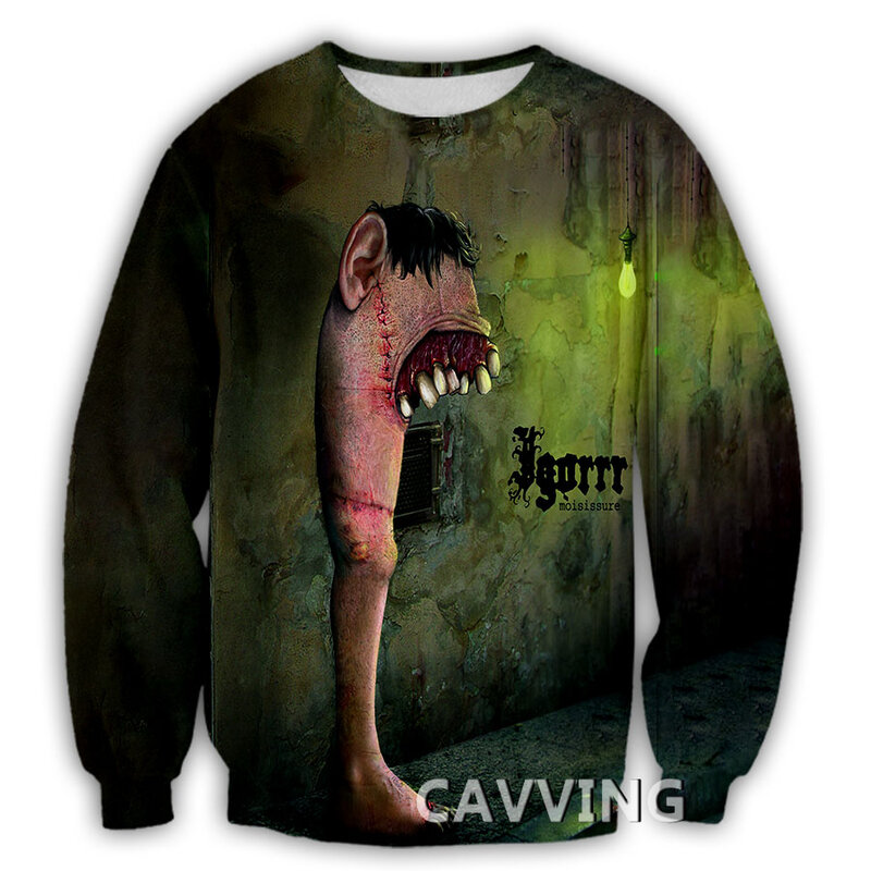 Caving 3D gedruckt Igorrr Rock Crewneck Sweatshirts Harajuku Styles Tops Langarm Sweatshirts für Männer/Frauen