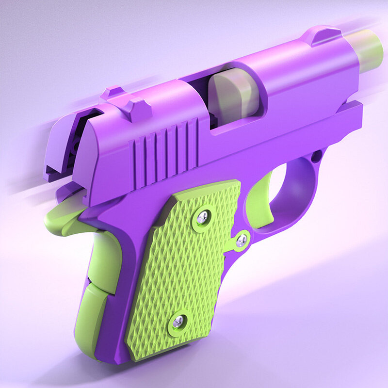 ปืนมีดแรงโน้มถ่วงของเล่นเด็กพิมพ์3D การ์ตูนมีดหัวไชเท้าพลาสติกการ์ดตุ๊กตาสำหรับเด็กคลายเครียด
