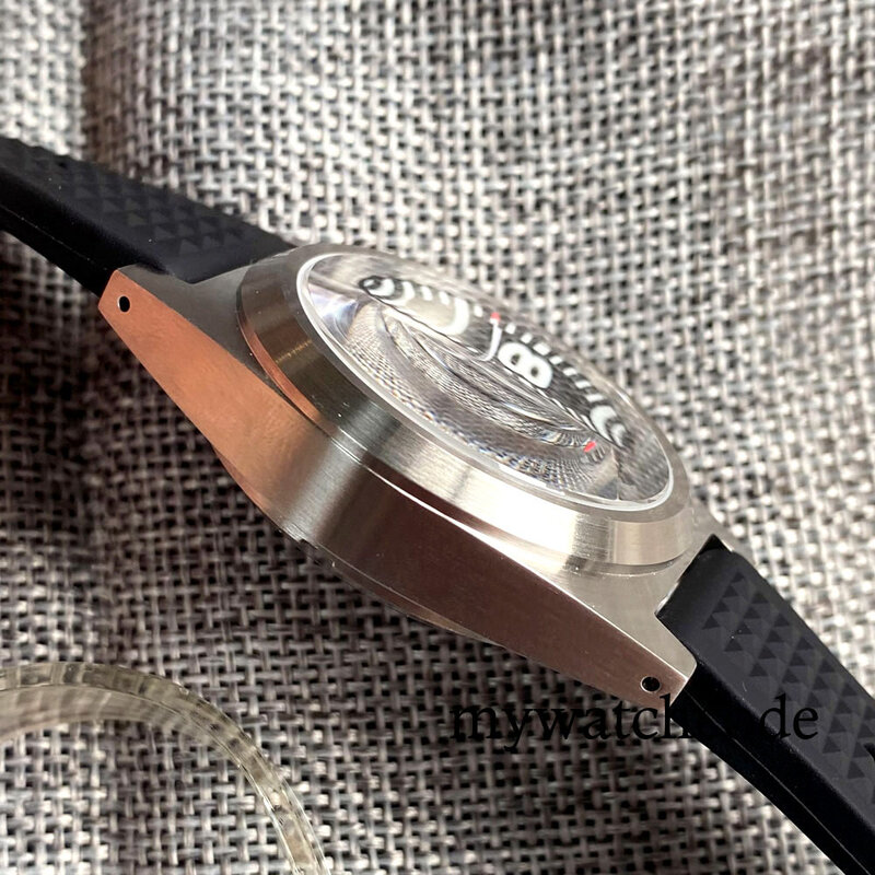 Tandorio-Reloj de pulsera automático para hombre, cronógrafo de acero con cúpula de zafiro, correa de gofre, 38mm, 62mas, NH35A, PT5000, 200M